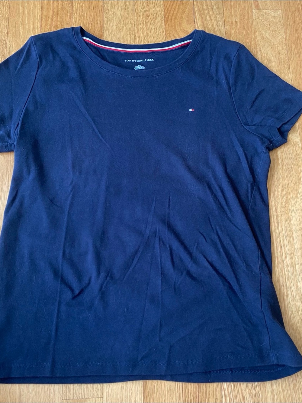 Tommy Hilfiger Navy Short Sleeve Logo Tee